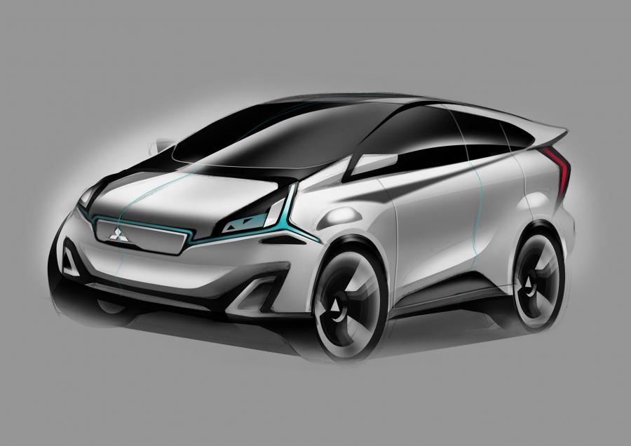 Эскиз Mitsubishi Concept CA-MiEV 2013 года  (фото 20 из 21)